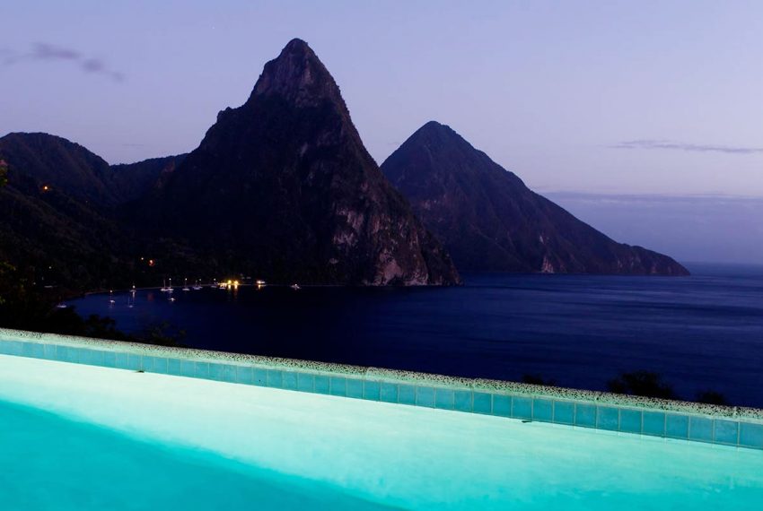 St-Lucia-Homes-Moon-Point-Pool-Nightime-2