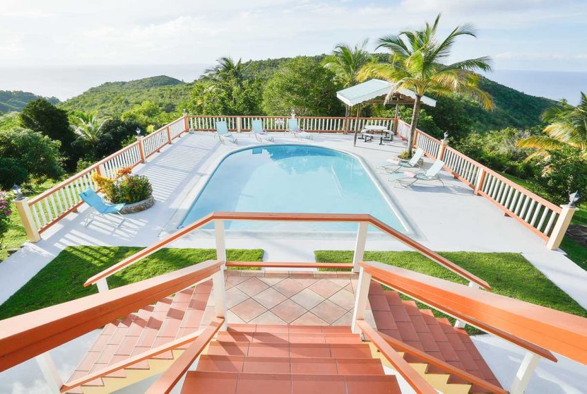 St-Lucia-Homes-Real-Estate---Sea-Star-ALR010---Pool-view-3