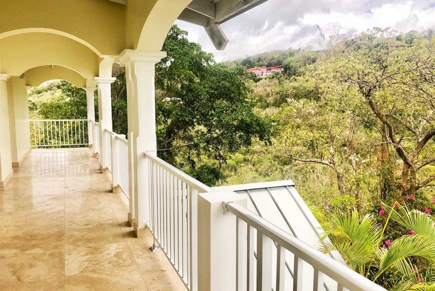 St-Lucia-Homes-Real-estate---Villa-Bo-Lanme--Balcony-greenry