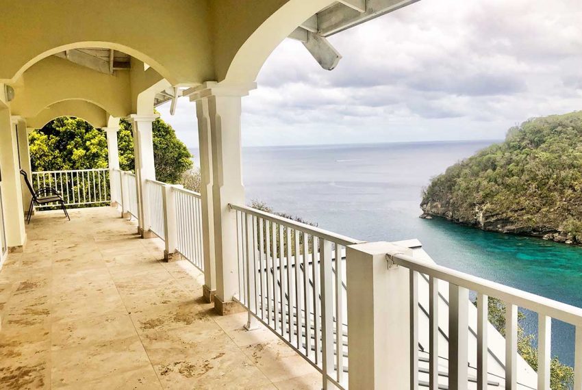 St-Lucia-Homes-Real-estate---Villa-Bo-Lanme--Balcony-view-2