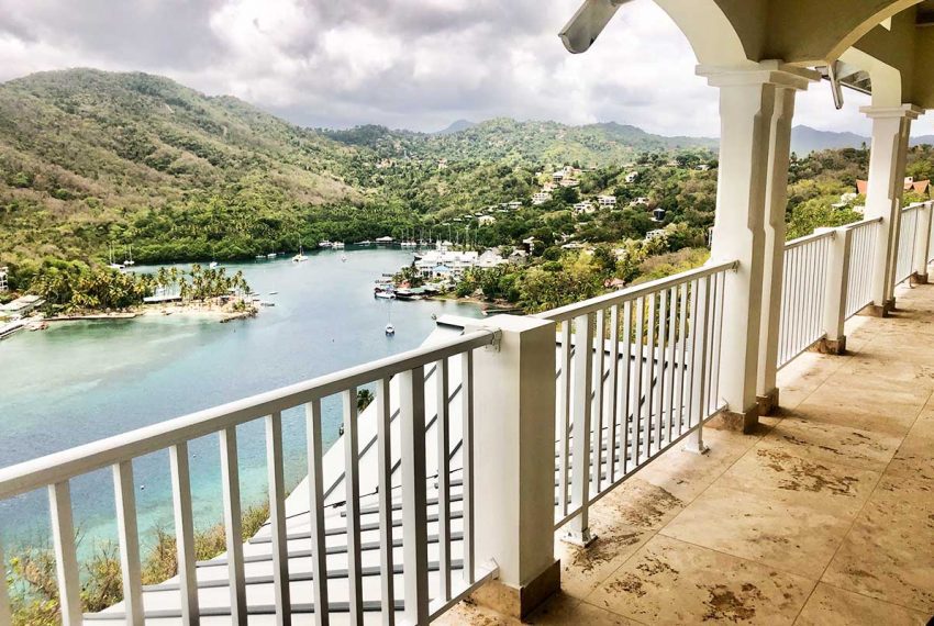St-Lucia-Homes-Real-estate---Villa-Bo-Lanme--Balcony-view-3